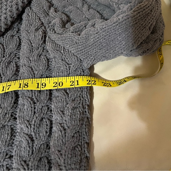 POL Open Front Cable Knit Chunky Sweater Open Cardigan Size Large - Picture 7 of 8